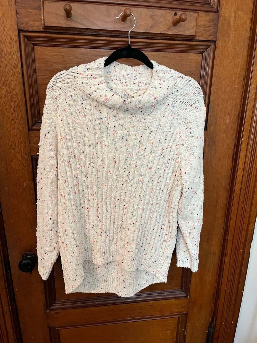Terra & Sky Women's Confetti Knit Mock Neck Sweater Size 0X (14W)